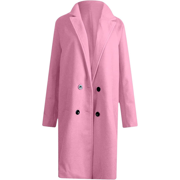 Elegant Womens Plus Size Warm Coat Cardigan Vinter Solid Långärmad Ytterplagg