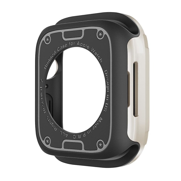 TPU+PC-fodral för Apple Watch Series 6 5 4 SE SE (2022) 44mm/8 7 45mm Starlight