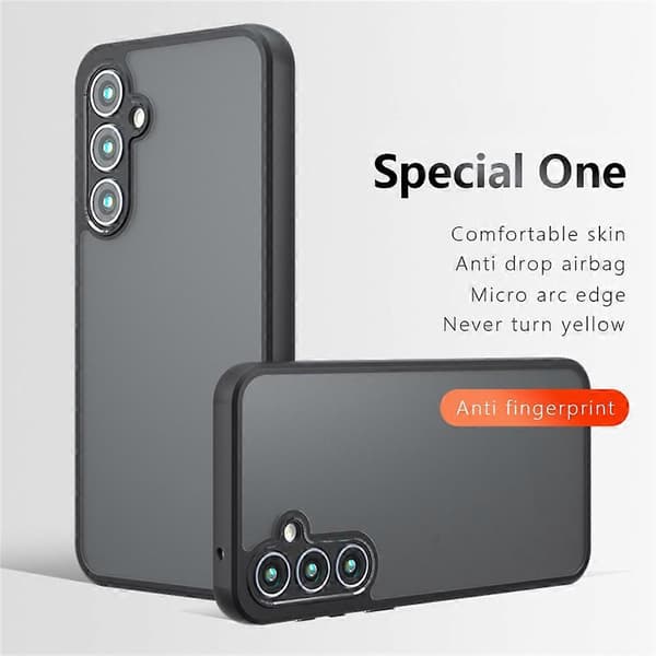 For Samsung Galaxy S25 Deksel Fallsikkert TPU+PC Matt Bakside Telefondeksel
