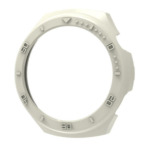 Anti-kollisionsskydd för Huawei Watch 4, PC-hölje, skyddande ram med skala White