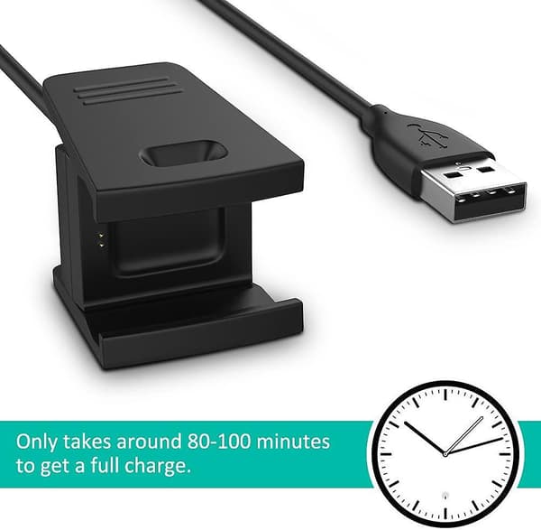 Lader USB Ladekabel For Fitbit Charge 2 Trådløs Aktivitetsmåler - 55cm
