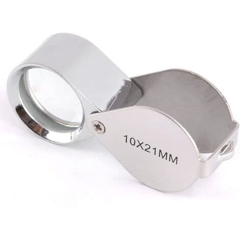 1 stk 10x 21 mm Urmaker-/juvelerlupeforstørrelse
