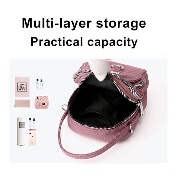 Ny Ankomst Flicka Plånbok Handväskor Liten Axelväska Crossbody Väska Messenger Väska Telefon Väska Pink