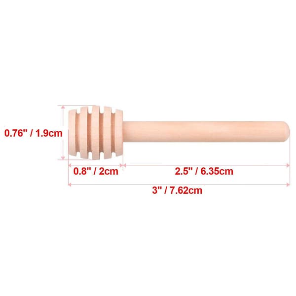 30 st Mini Trä Honungsdipper Pinne, 3 Tums Server För Honungsburk Dispense Drizzle Honung