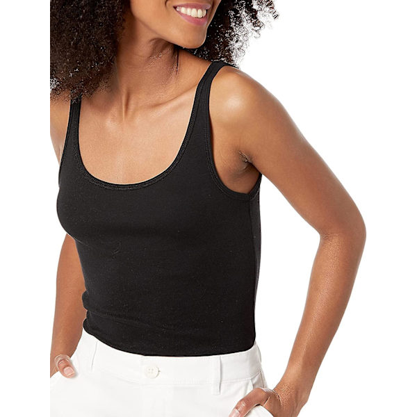 Slim-fit tanktopp med tynne stropper for kvinner, 2-pakning Style 6 M
