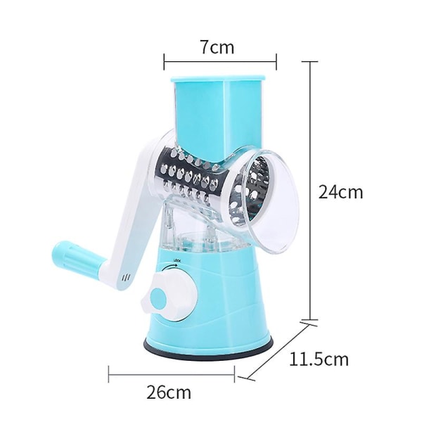 3-i-1 Multifunktionell Grönsaksskärare Handvev Slicer Lök Cutter Chopper Köksredskap Red