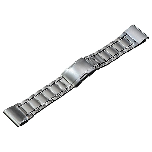 22 mm urrem til Garmin Forerunner 965/955/945/935, 5 perler titanium stål hurtigudløser armbånd Silver