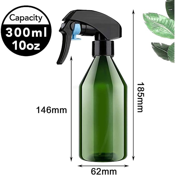 2 stk. Acsergery Gave, 300 ml (10 oz) Tomme Plastik Sprayflasker | Til Rengøring