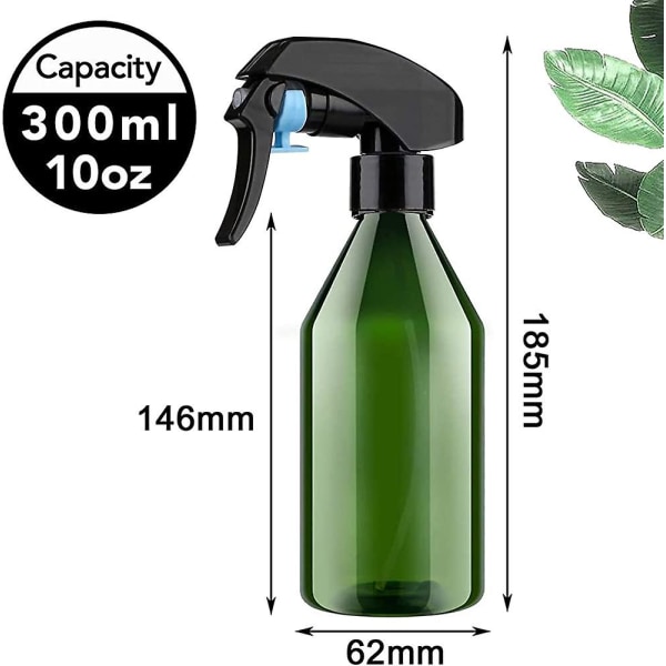 2 stk. Acsergery Gave, 300 ml (10 oz) Tomme Plastsprayflasker | For Rengjøring