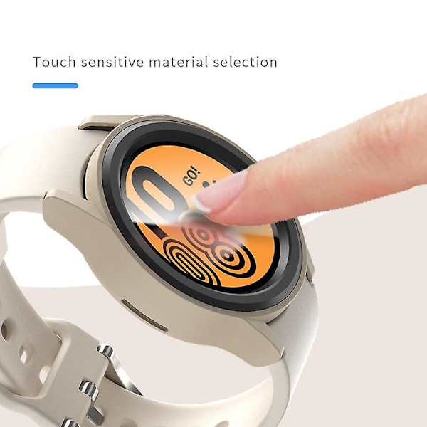 Törmäyksenesto Mattapintainen Kellon Kuori Samsung Galaxy Watch6 44mm:lle, PC Ontto Suojakehys Black