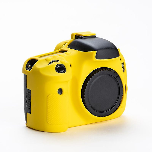 DSLR-kamerans silikonfodral mot fall för Canon EOS 7D, mjukt skyddande fodral Yellow