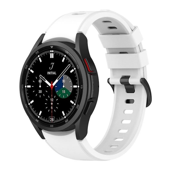 Mjukt silikonarmband för Samsung Galaxy Watch6 40/44mm/Watch6 Classic 43/47mm / Watch 4 5 40/44mm White
