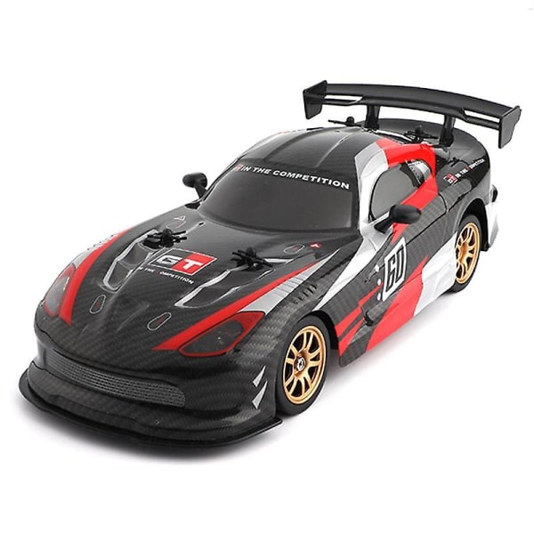 1/16 16 km/h Dodge Drifting Auto 2.4GHz 4WD RC Kilpa-auto etu- ja takavaloilla Black