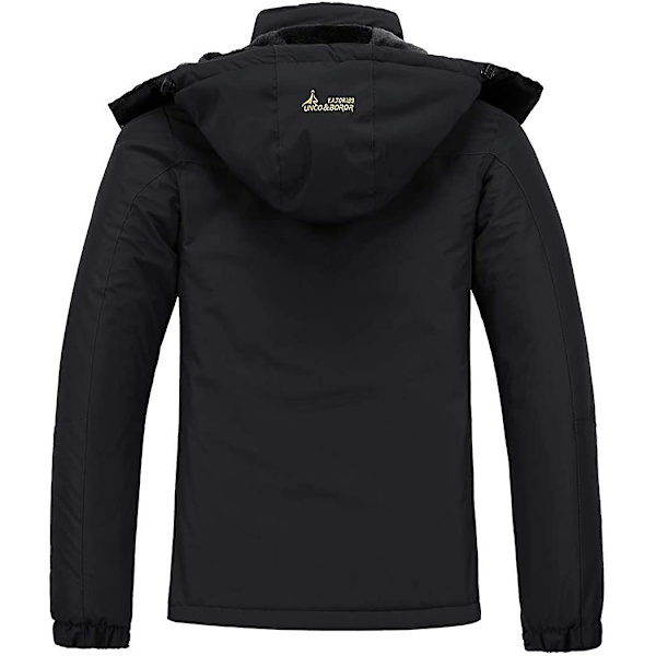Vanntett Ski Jakke for Kvinner Varm Vinter Snøjakke Fjell Vindjakke Hette Regnjakke 4XL