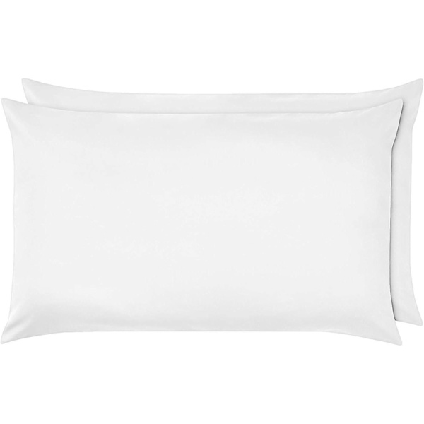 100% egyptiläistä puuvillaa 10\"/25cm syvät lakanat - Muotoonommeltu - Yhden hengen - Kahden hengen - King - Super King White PillowCase Pair