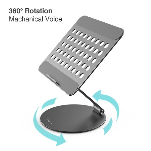 STOYOBE Laptopstativ hopfällbart anteckningsblock datorstativ hållare aluminiumlegering roterbar dyna stöd