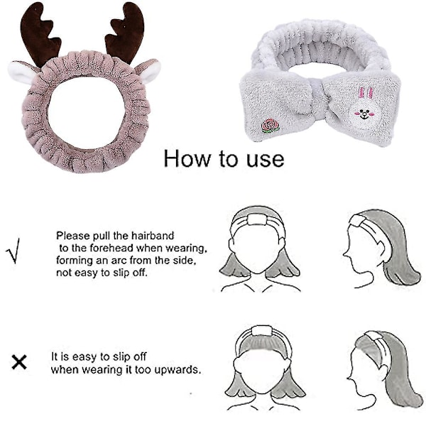 Hårbøjle Hårbøjler Til Kvinder Piger, Spa Ansigts Hårbøjle Makeup Hårbøjle Gave Style 4