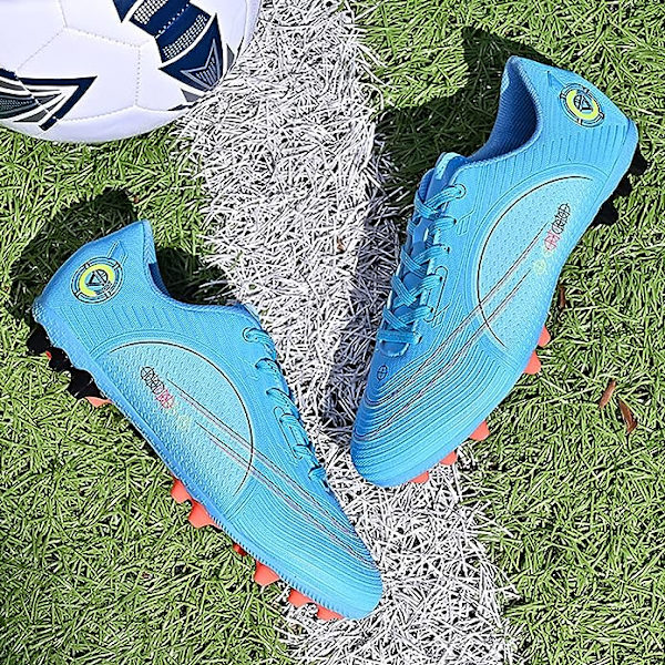 Fotbollsskor Herrar Dobbar Spikar Fotbollsskor Ungdomsträningsskor Professionella Unisex Fotbollsskor blue EU32