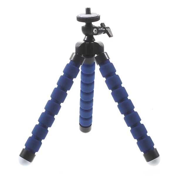 Bärbar mjuk justerbar stativhållare för GoPro Hero 4/3+/3/2/1 SJ4000/5000/6000 Xiaomi Yi Blue