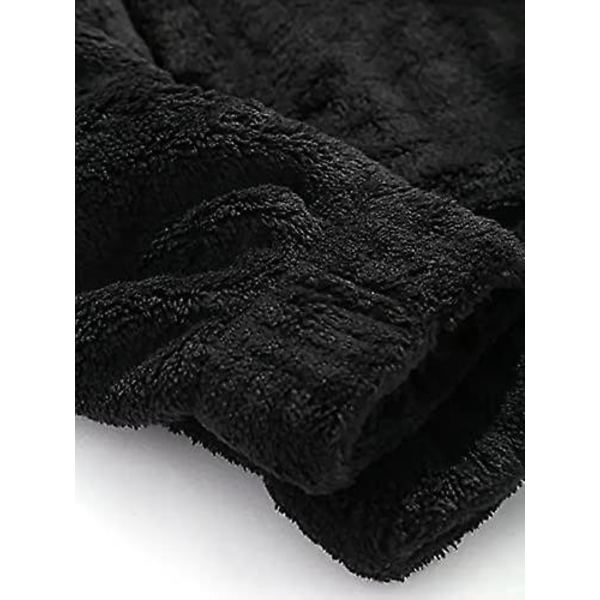 Fleece Hoodie Vinter Varm Pullover Tröja Fluffy Jumper Sweatshirt