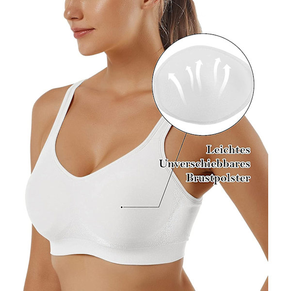 Naisten urheiluliivit saumattomat mukavat push-up-liivit langattomat topatut plus-kokoiset jooga-uniliivit 1/2/3 kpl