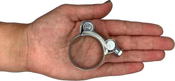 2-pak Forstærkede Klemmer til 32-35 mm Galvaniseret Stålrør