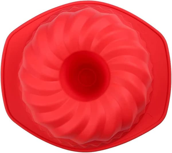 Rillet Silikonkakeform Non-stick Rød Geléform Trådform Silikon Bakeform