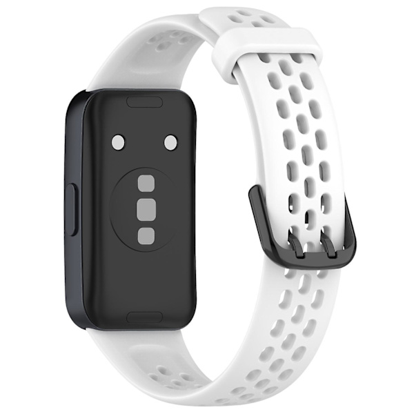 Blød Silikone Åndbar Udskiftningsrem til Huawei Band 8 White