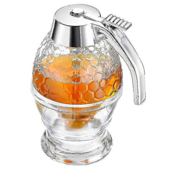 Honning Sirup Dispenser, 200ml Honning Dispenser Krukkebeholder