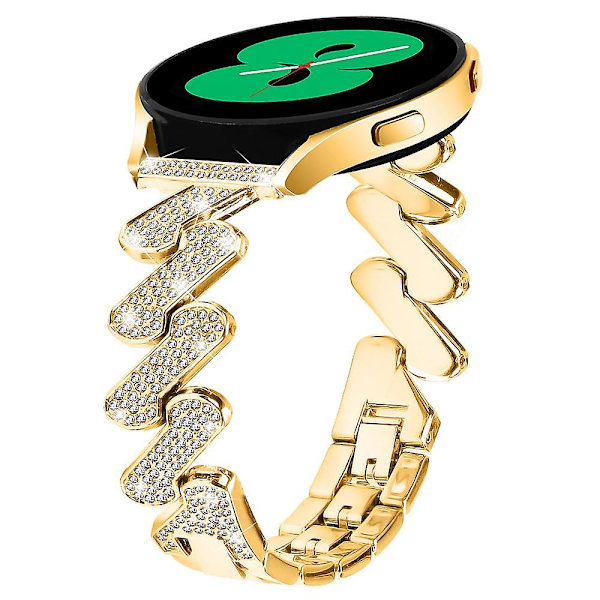 20mm Metallinen kellon ranneke Samsung Galaxy Watch4 40/44mm / Watch 5 40/44mm / Watch4 Classic 42/46mm Gold