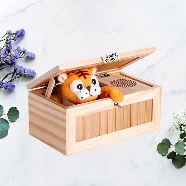 Wood Box Toy, Dont Touch Useless Box, Spoof Toy, Pointless Box, Fun Box Toys Present för hem och kontor