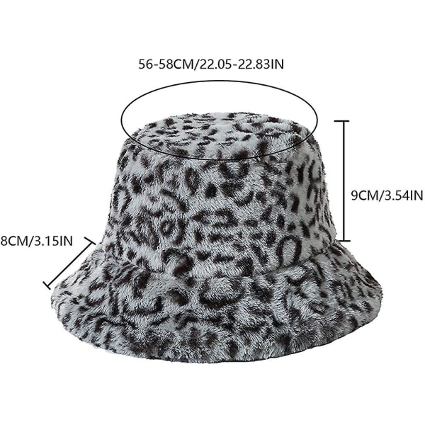 Vinter Faux Fur Bucket Hat Blød Varm Efterår Vinter Fluffy Bucket Hat Til Kvinder
