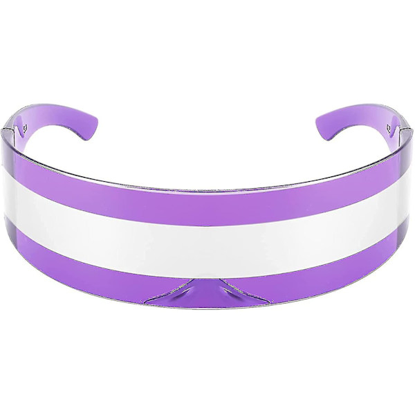 80'er Futuristic Visor Cyber Solbriller Mænd Kvinder Futuristic Punk Style Cosplay style5