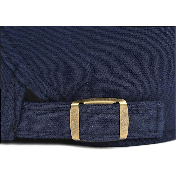 Hatt för män i bomull, platt Ivy Gatsby Newsboy Driving Navy Blue