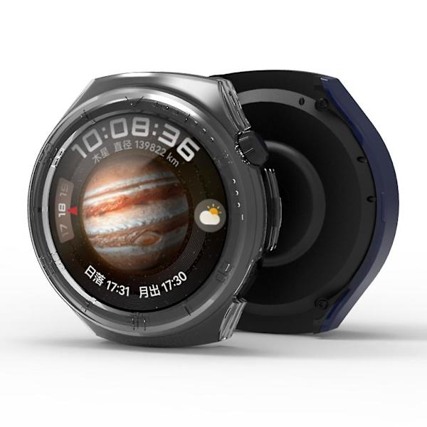 Anti-scratch PC-klockfodral med ihålig skyddande ram med skala för Huawei Watch 4 Pro Green