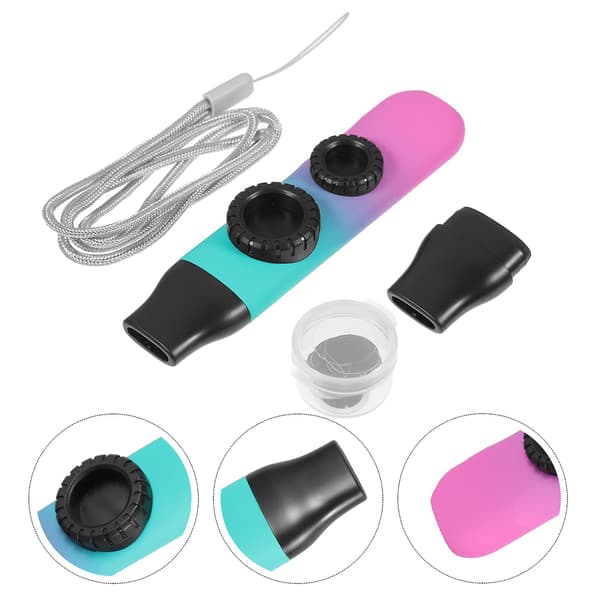 1 Set Professionell Justerbar Ton Kazoo Bärbar Munspel Kazoo Ukulele Gitarr Partner
