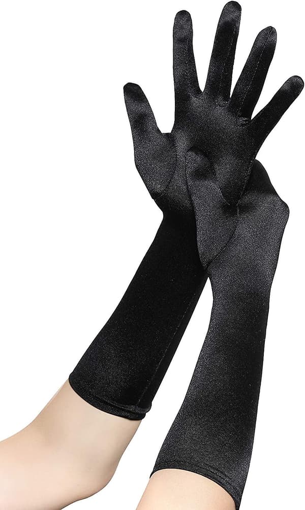 Handskar Satinhanskar Bröllop Maskeraddräkt Handskar Bröllop Balhandskar Armbågslängd Acsergery Present