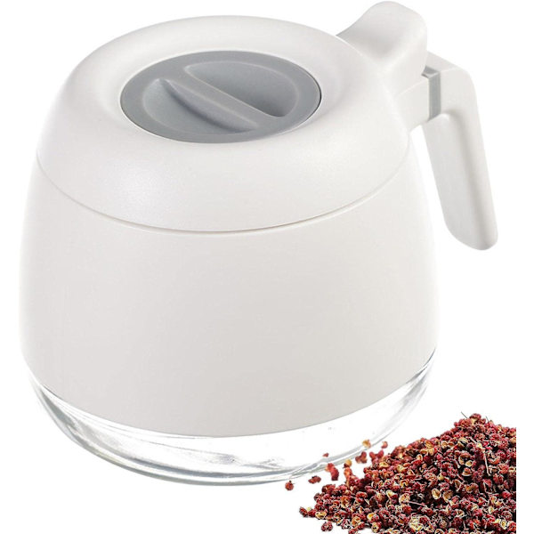Förvaringsburk för Ingredienser Återanvändbara Ingrediensburkar Glasflaskor Behållare Set Mångsidig Glas Ingrediensflaska För Kök Camping Håll Ingredienser Torra Gray