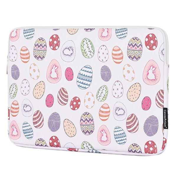 2 kpl/setti Pääsiäispupu ja munat kantolaukku 11~15 tuuman kannettavalle tietokoneelle, PU-suojakotelo + pieni laukku For 14 inch Laptop