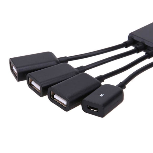 Type-C HUB -sovitin, Type-C yksi vedä neljä OTG-hub USB-C USB 2.0 yksi piste neljä HUB virtalähteellä, yksi piste kolmex
