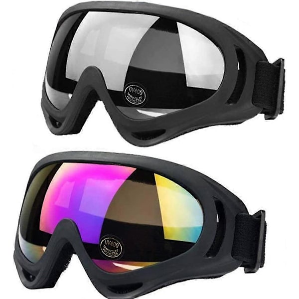 Skibriller, 2 stk (Farge, Transparent)