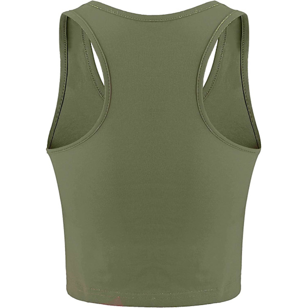 4 Stykker Basic Trænings Crop Tanktoppe Ærmeløse Racerback Sport Tanktop Style 4 M