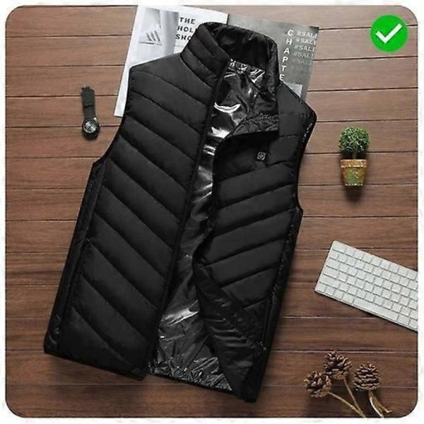 Uppvärmd Väst Fleece Uppvärmd Väst för Män Kvinnor med 3 Justerbara Temperaturer 13 Uppvärmningszoner Elektrisk Uppvärmd Jacka Uppvärmd Väst 7XL