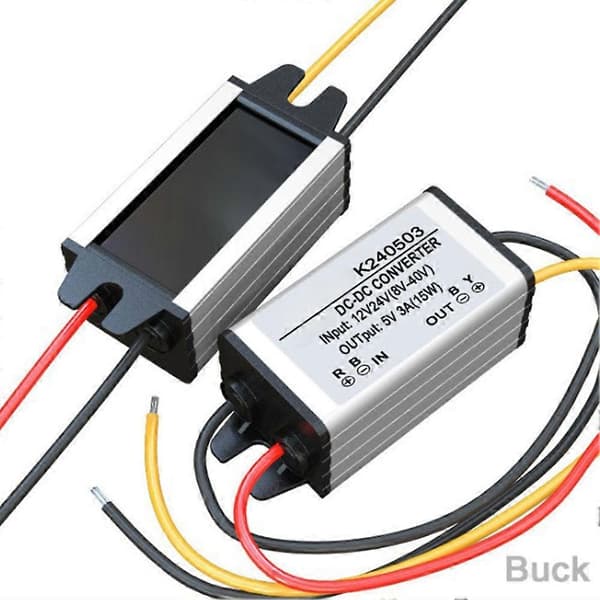 DC-DC 12V til 5V Konverter Step-down Regulator Modul Buck Strømforsyningsadapter JIKAIX 2A