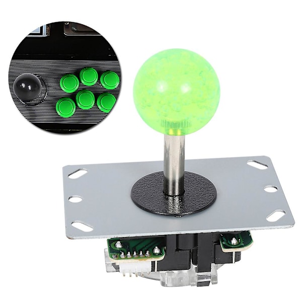 32mm förkromad knapp 5p Rocker enkel sats gul USB kärnbräda Arcade Kit