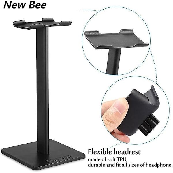 New Bee Hovedtelefonholder Headset Stand Hovedtelefonholder Universal Aluminium Gaming Acsergery Gave