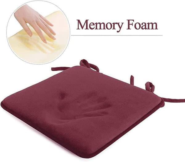 2 kpl Ruokatuolin pehmusteet Sametti Memory Foam Istuintyynyt Acsergery Keittiölahjaksi