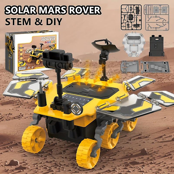 DIY Koottava Aurinko Mars -automalli, STEM-tiede- ja koulutuskokeilu, sähkölelu lapsille