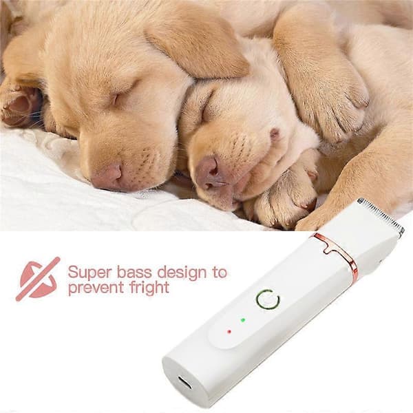4-bladig hundtrimmer, laddningsbar, med tryckknapp