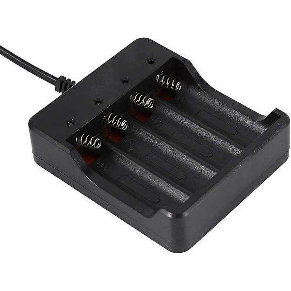 4 Slots Batterioplader Til 18650 Lithium Genopladeligt Batteri EU Stik